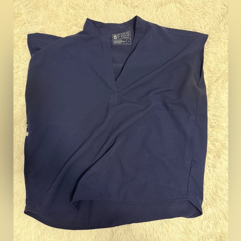 Navy Rafaela figs top